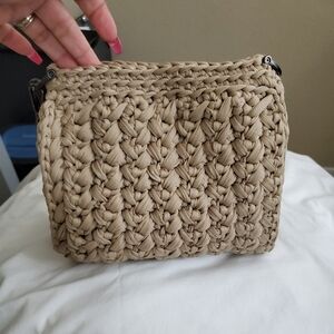 Handcrafted Tan Woven Bag